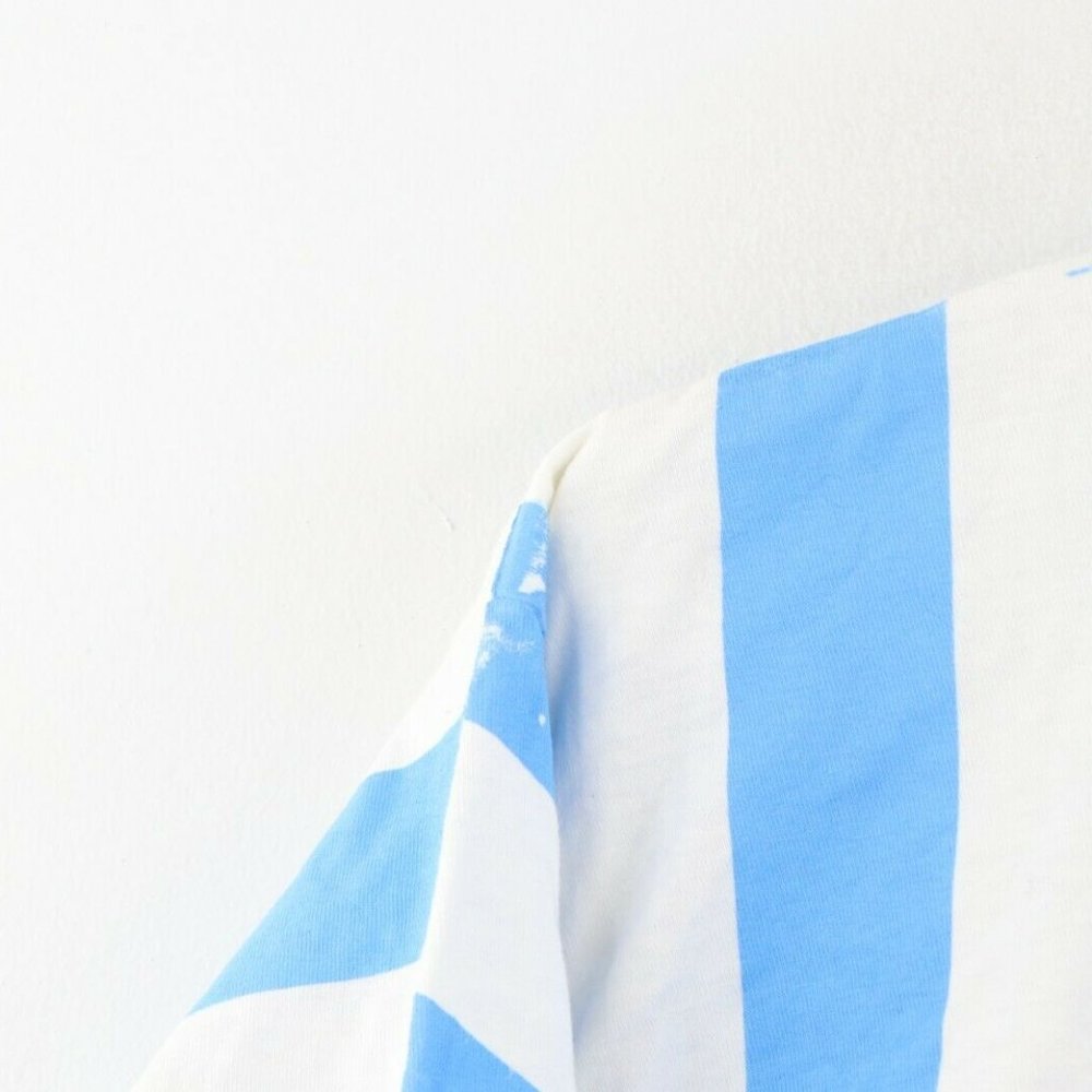 NOS Vintage Stussy Striped World Wide Shirt Blue - Picture 6 of 10